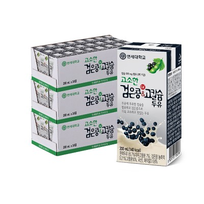 고소한 검은콩&고칼슘 두유 200ml (72팩)