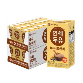 연세두유 16곡 꿀선식두유 190ml 48팩
