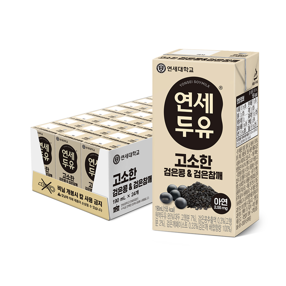 고소한 검은콩&검은참깨 두유 190ml (24팩) 상품 이미지