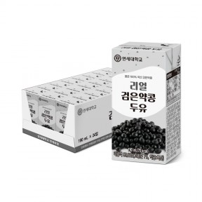 리얼 검은약콩 두유 190ml (24팩)